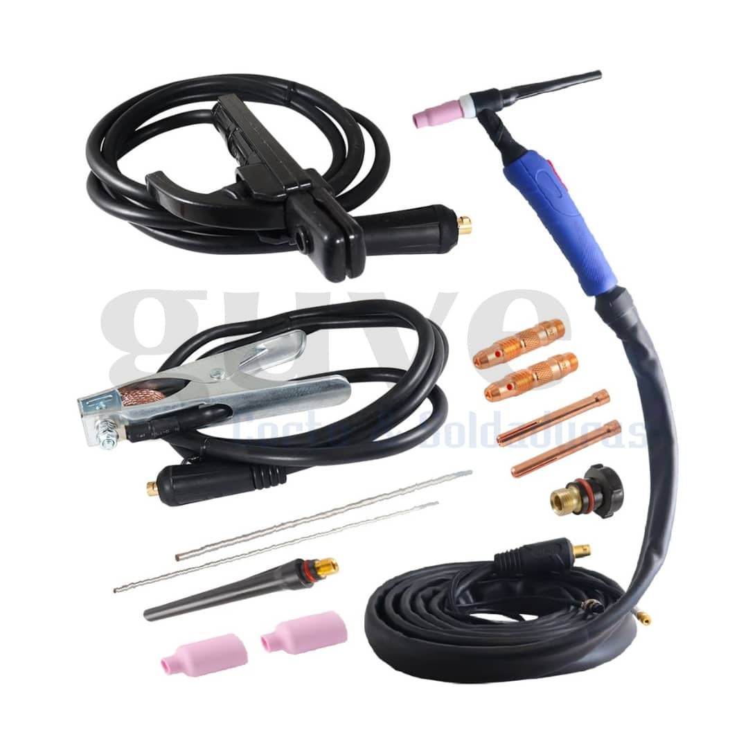 Inversor TIG HF MMA 200A cables