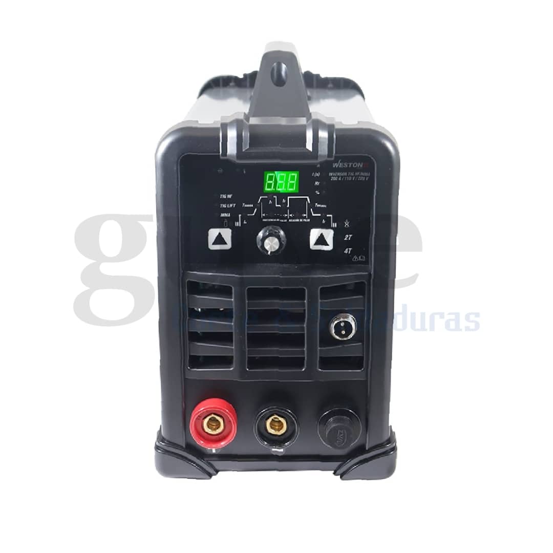 Inversor TIG HF MMA 200A posterior